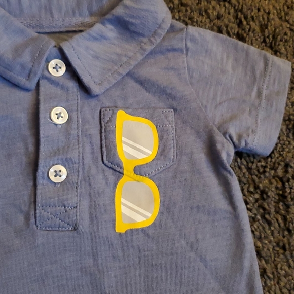 Carter's Baby Romper Blue 3 Months - Picture 2 of 5